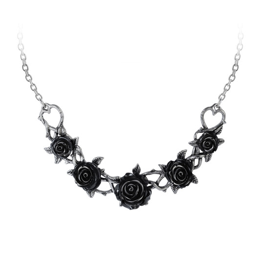 black rose choker by alchemy gothic
