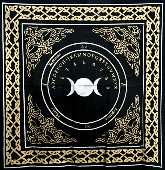 Triple Moon Pendulum/ Ouija altar cloth