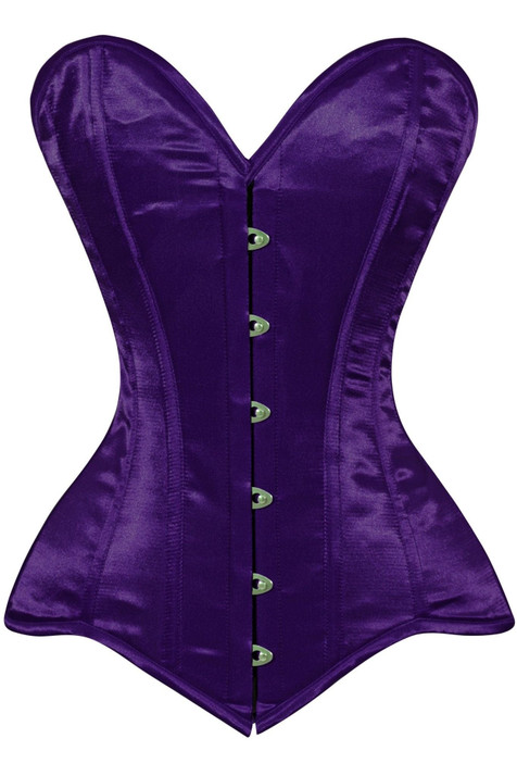 Royal Purple Satin Corset