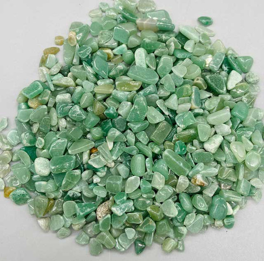 1 lb Aventurine tumbled chips 5-8mm