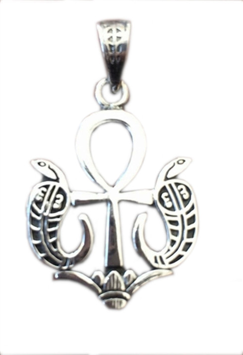 Ankh of Life and Serpents Pendant