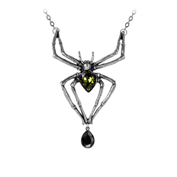 Emerald Arachnid Necklace