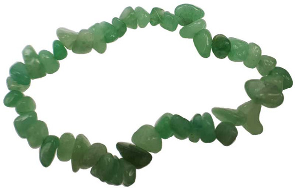 aventurine stone chips on an elastic bracelet
