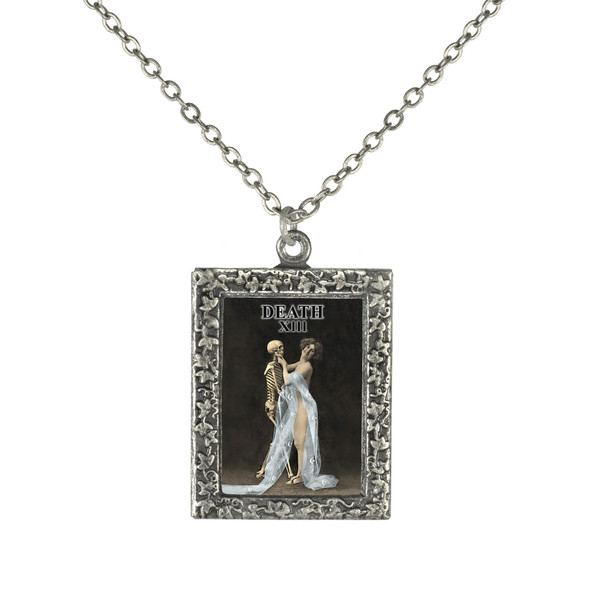 Death tarot Card Necklace