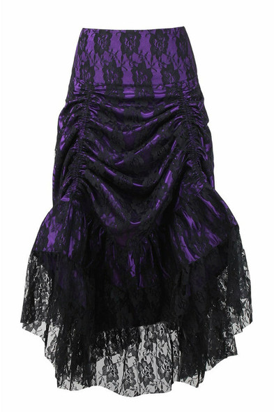 Plum Lace bustle Skirt