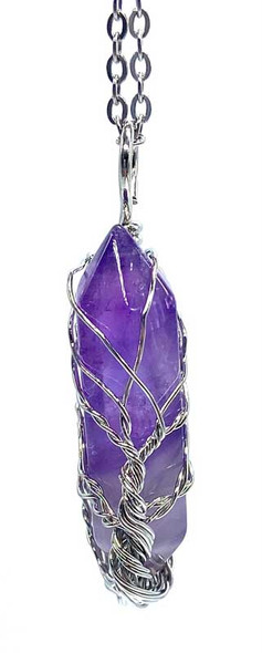 Amethyst Tree of Life necklace