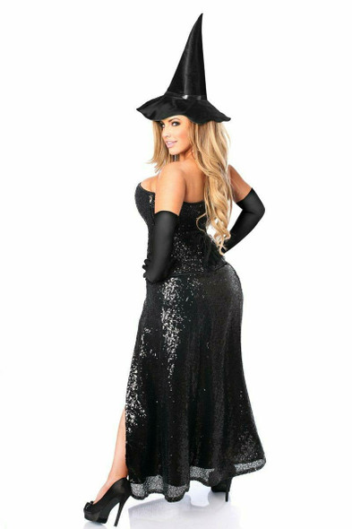 Steel Boned Sequined Witch Costume