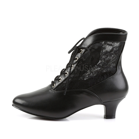 victorian ポンチョ/ブラック Black Victorian Ankle Boots