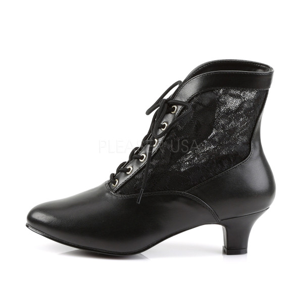 Black Victorian Lace Ankle Boots
