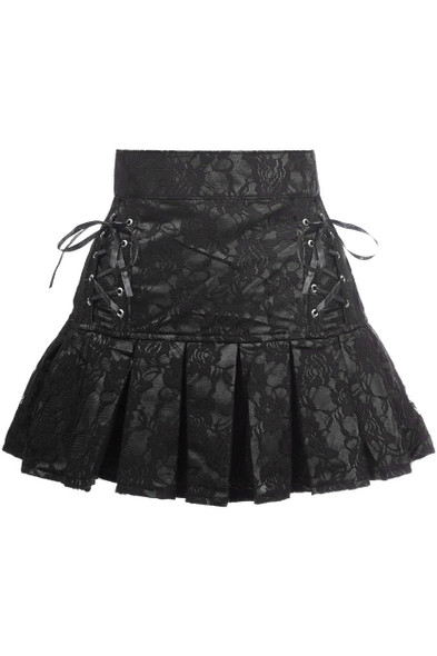 Black Lace Overlay  corset skirt