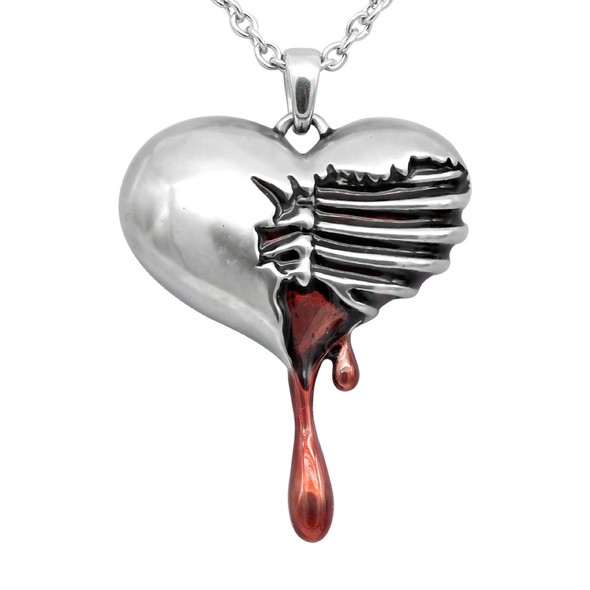 Bleeding Heart Stainless Steel necklace