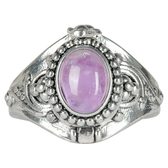 Adjustable Amethyst Poison Ring