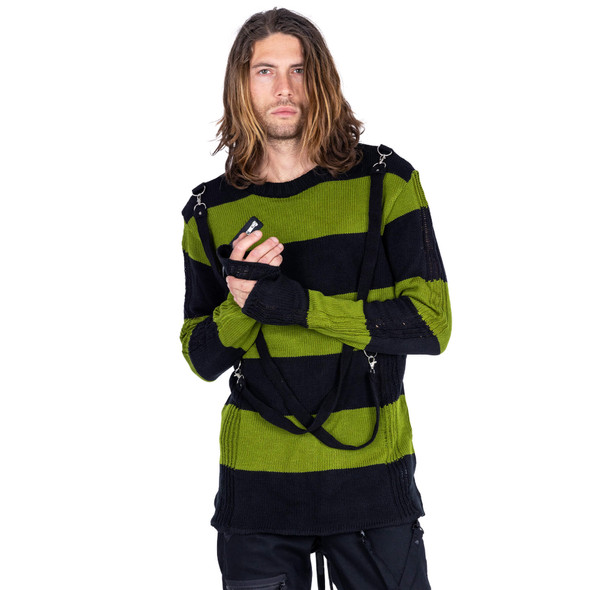 Amalric black green Unisex Sweater