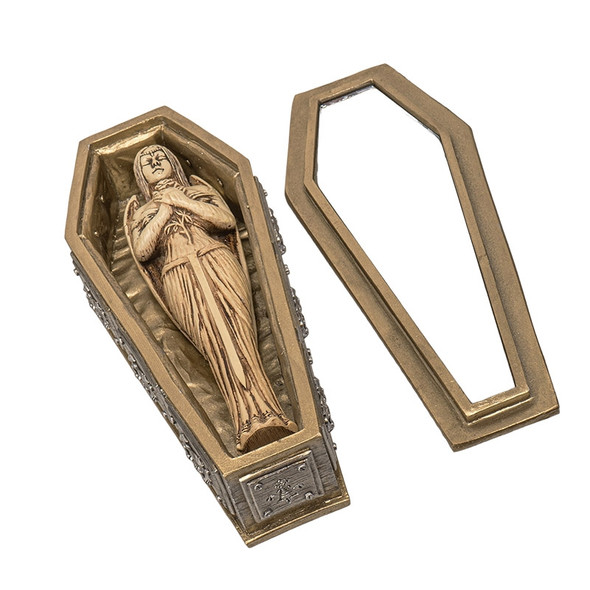 Bride of Dark Kiss Vampire Coffin Box with Mirror