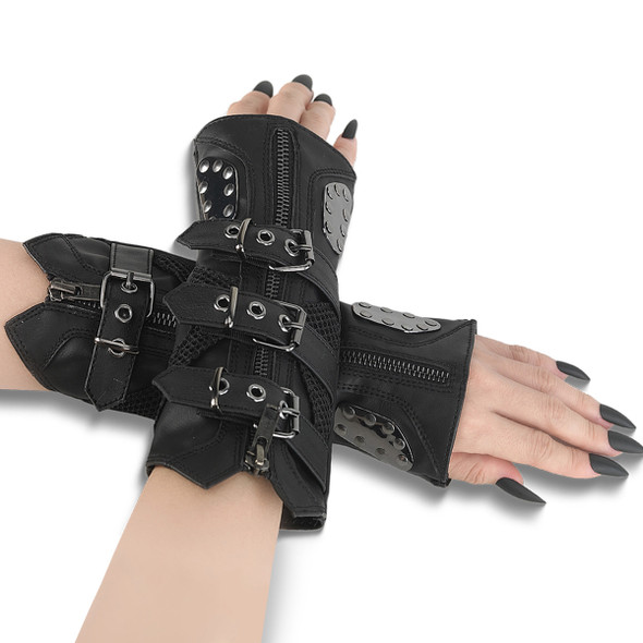 Buckle and Mesh  Armwarmers