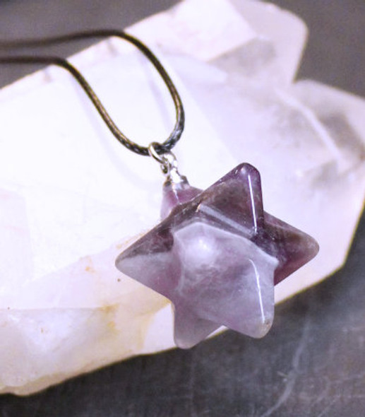 Amethyst Merkaba Necklace