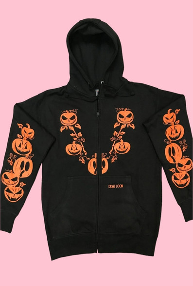Pumpkin Halloween Zipper Hoody