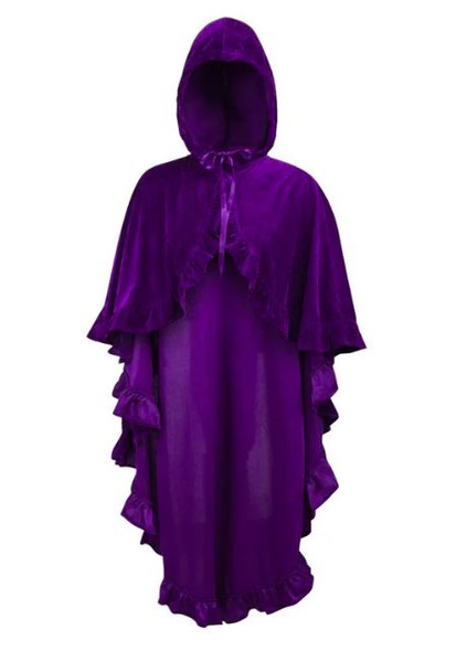 Distingué PurpleVelvet Cape