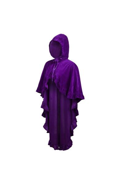 Distingué PurpleVelvet Cape