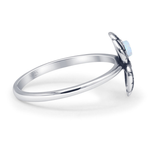 Sterling Silver Opal Web Weaver Ring