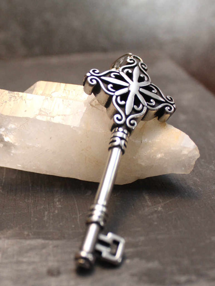 Celtic Knot Skeleton Key Necklace