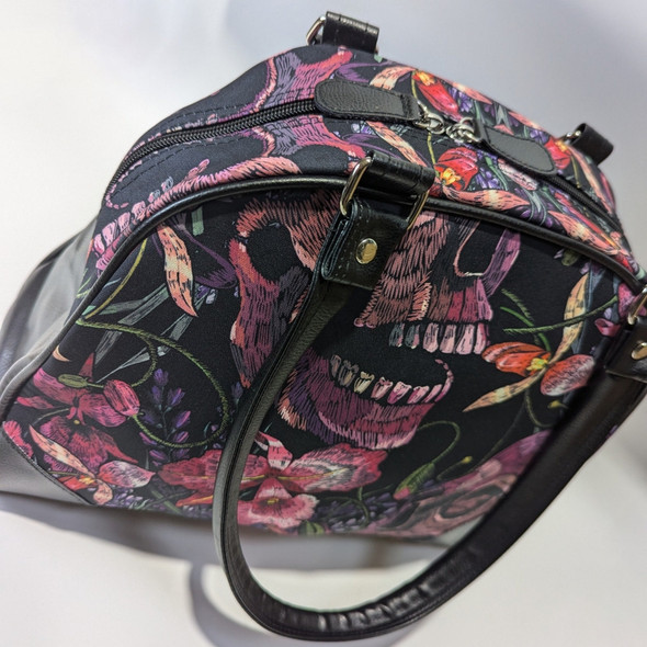 Skulls and Flowers Handbag