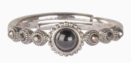 Black Obsidian Adjustable  Ring