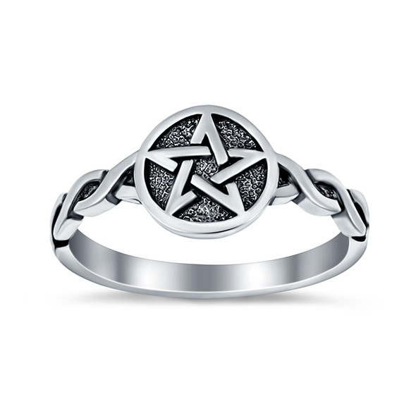 Celtic Knot PentagramSterling Silver Ring