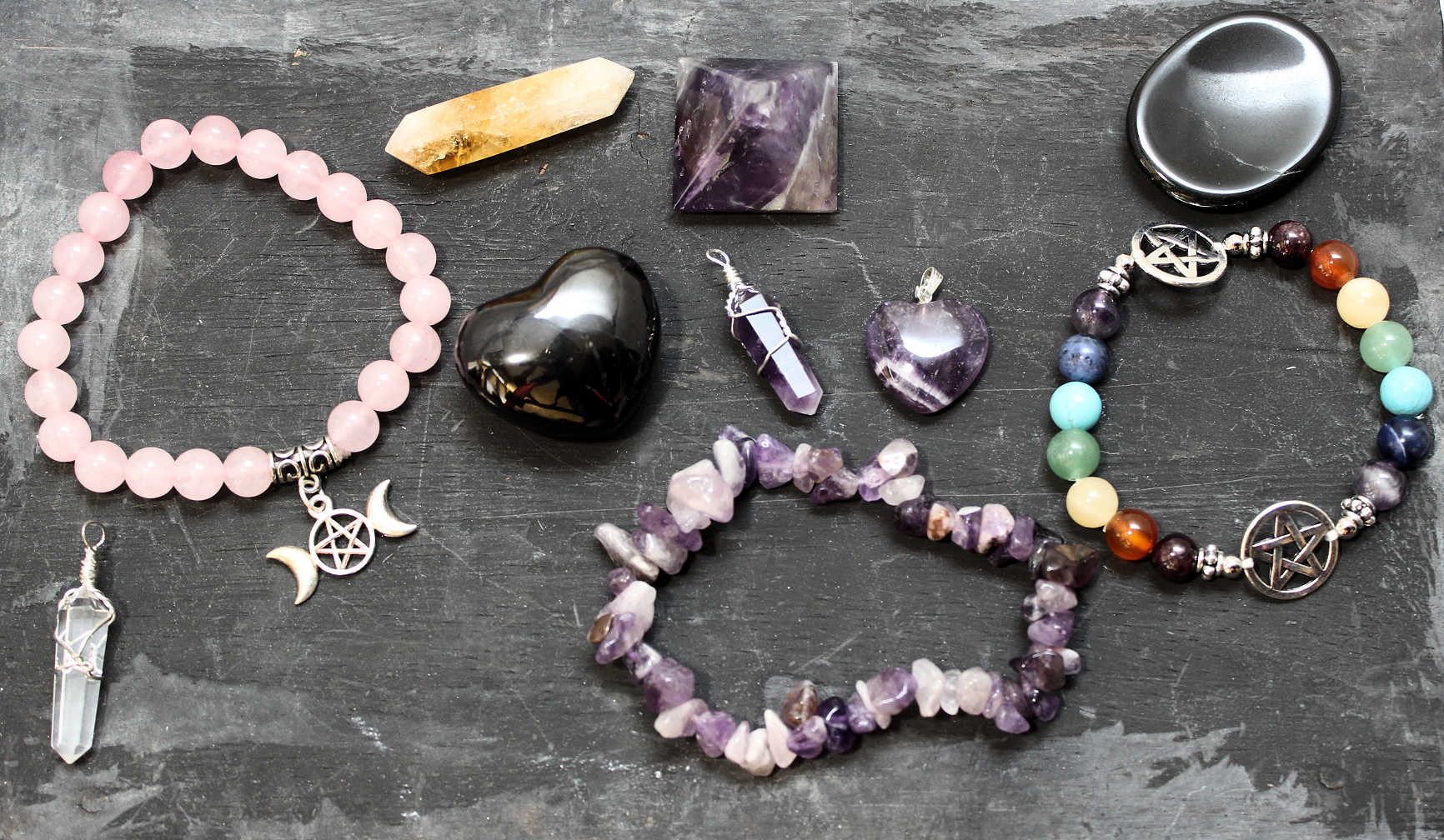 gothic and alternative gemstone jewelry and accessories