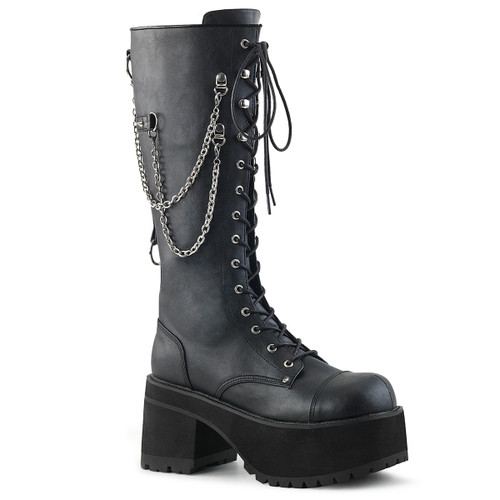 Backtalk Chained Combat Boots - Goodgoth.com