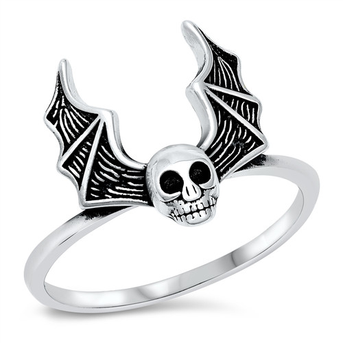スケートボード ZORLAC 90's Bat Logo Ring Silver925 スケートボード ZORLAC 90's Bat Logo Ring Silver925 ZORLAC 90