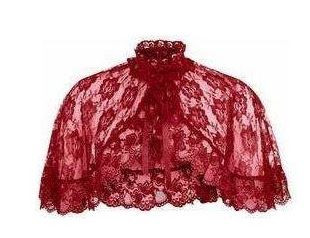 Red Lace Capelet - Goodgoth.com