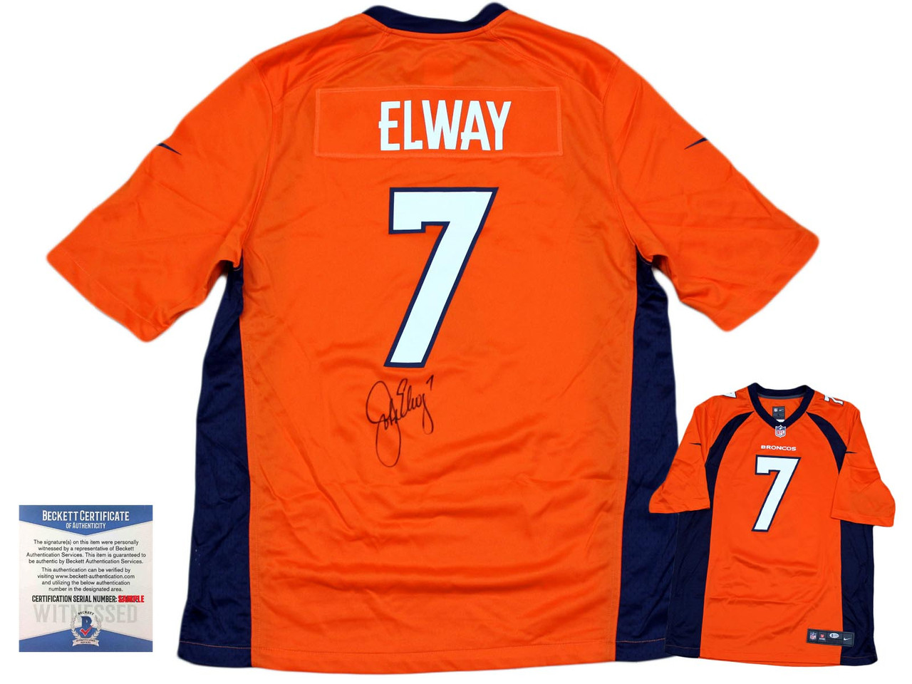 john elway autographed jersey