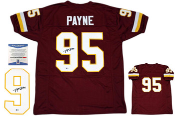 Daron Payne Autographed Signed Jersey - Burgundy - Beckett Authentic