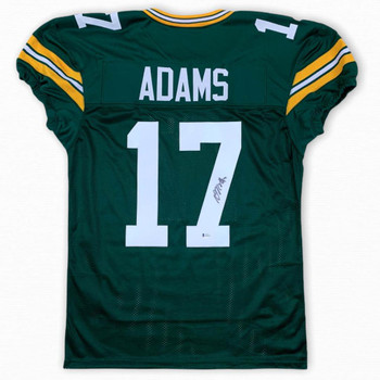 Davante Adams Autographed Signed Game Cut Jersey - Green - Beckett Authentic
