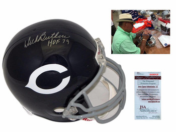Dick Butkus Signed Chicago Bears Full Size Helmet - JSA Witness