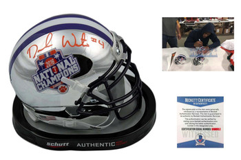 Deshaun Watson Autographed Signed Clemson Tigers Chrome Mini Helmet