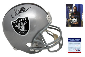 Marcus Allen Autographed Signed Oakland Raiders Full Size Helmet - PSA