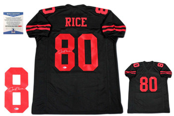 Jerry Rice Autographed Signed Jersey - Black