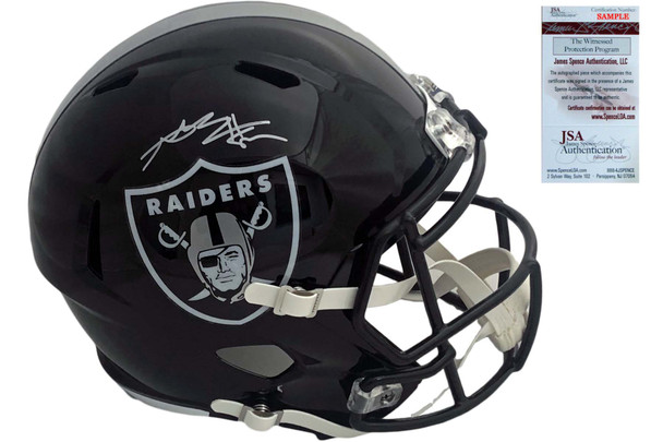Oakland Raiders Antonio Brown Autographed Custom Speed Helmet