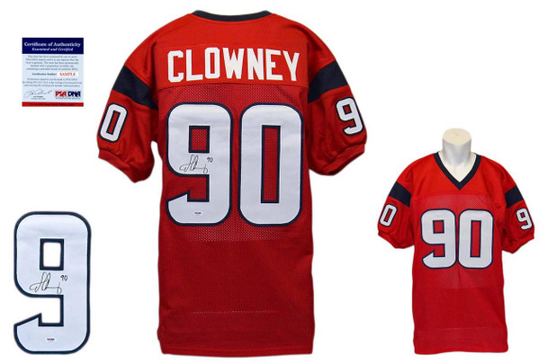 Jadeveon Clowney Signed Jersey - PSA DNA - Houston Texans Autograph - Red