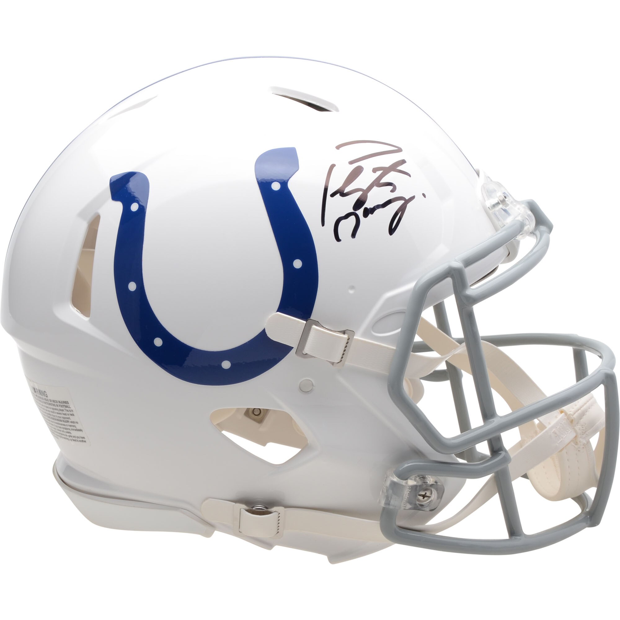 Fanatics Peyton Manning Autographed Indianapolis Colts Chrome Mini Football Helmet 