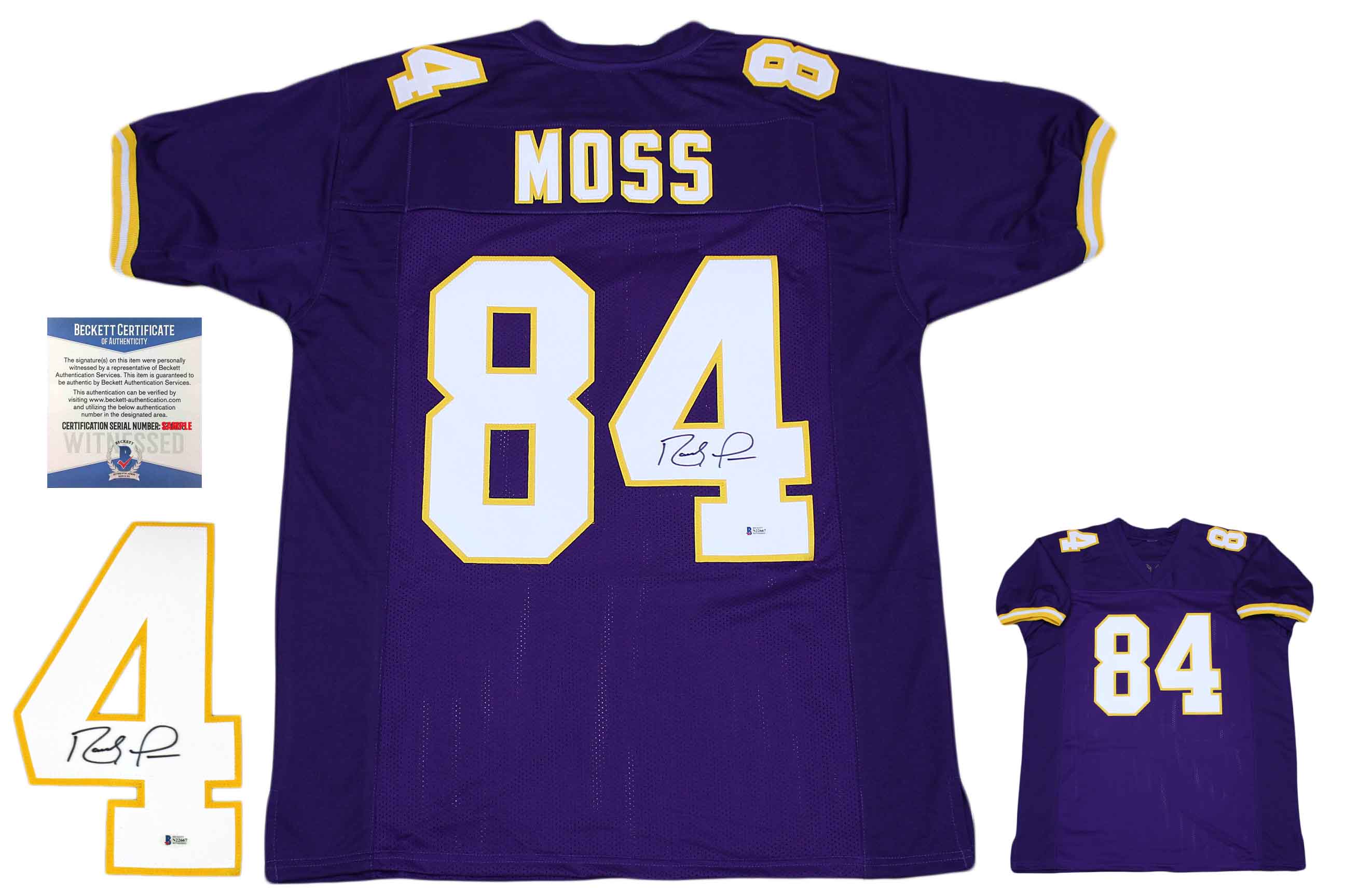 Randy Moss Autographed Signed Jersey 