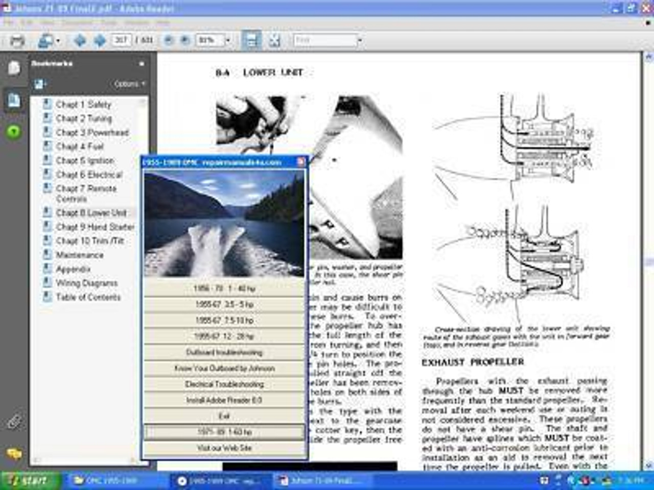 mercury motor repair manual