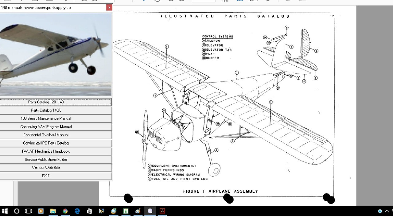 Cessna 120 140 maintenance service repair parts manual