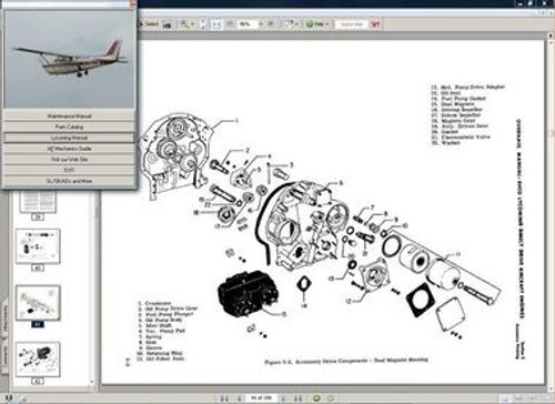 Cessna 172RG maintenance service manual set + engine 1980 - 85 172 RG on CD