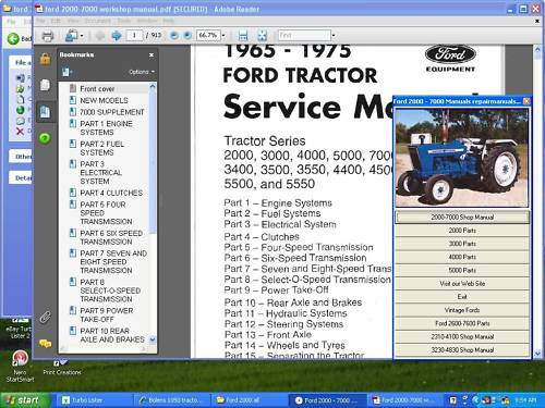 ford tractor service manual