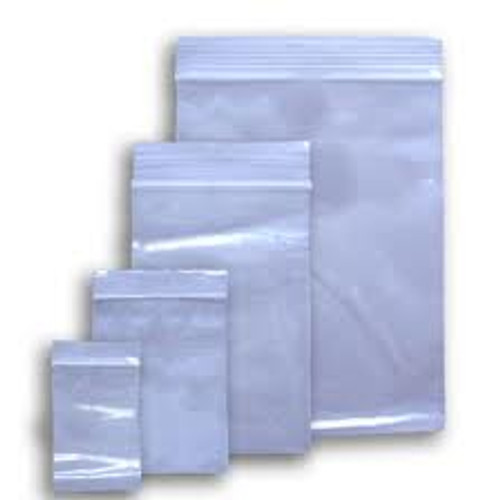 1000 Grip Seal Clear Poly resealable bags 2.25 x 2.25" GL01