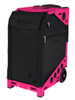 Zuca Professional Wheelie Case for Stenograph in Black - New Neon Pink Frame