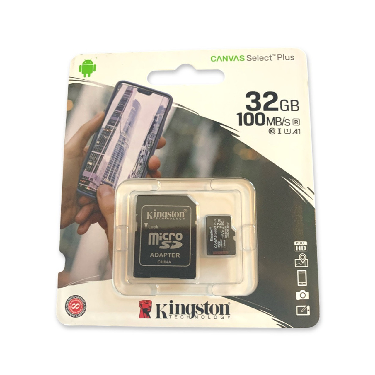 SanFlash Kingston 32GB React MicroSDHC for OnePlus 7T Pro with SD Adapter 100MBs Works with Kingston SanFlash Kingston 32GB React MicroSDHC for OnePlus 7T Pro with SD Adapter 100MBs Works with Kingston